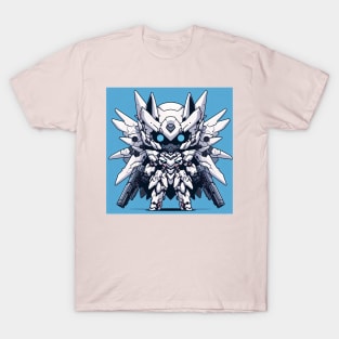 Chibi Mecha Kitsune In White Armor T-Shirt